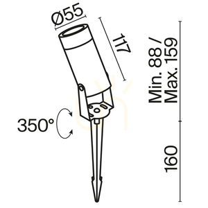 Light post BERN O050FL-L5GF3K IP65 Maytoni small 10