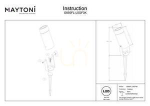 Light post BERN O050FL-L5GF3K IP65 Maytoni small 7
