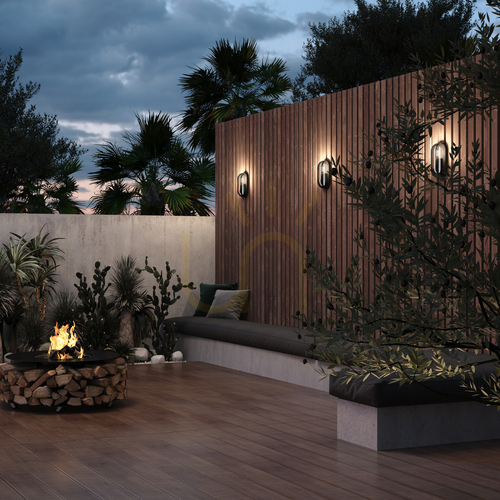 Check CANDLE outdoor wall lamp O449WL-01GF IP65 Maytoni