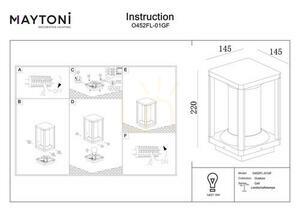 CELL light post O452FL-01GF IP54 Maytoni small 6