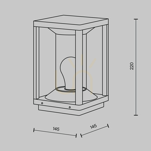 CELL light post O452FL-01GF IP54 Maytoni small 7
