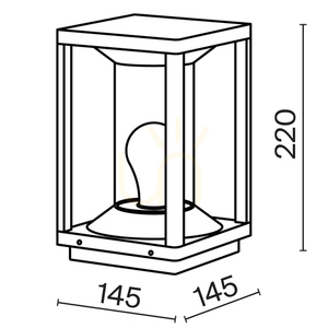 CELL light post O452FL-01GF IP54 Maytoni small 9