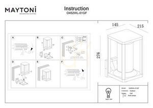CELL outdoor wall lamp O452WL-01GF IP65 Maytoni small 5