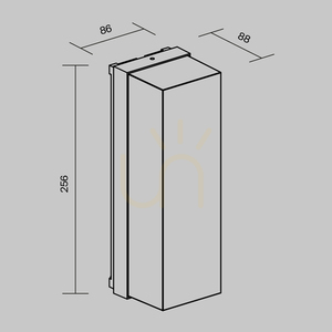 CONF outdoor wall lamp O450WL-01GF IP65 Maytoni small 7