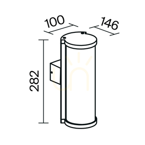 CONF outdoor wall lamp O451WL-01GF IP54 Maytoni small 8