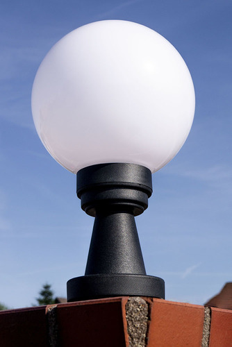 Check Luna Ball PLINTO 25 cm E27 LED standing garden lamp white - UV