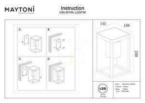 SHATTER solar lamp OSL457WL-L2GF3K IP54 Maytoni small 7