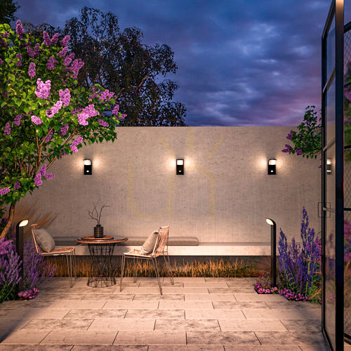 Check STOCK outdoor wall lamp O446WL-L7GF3KSR IP44 Maytoni