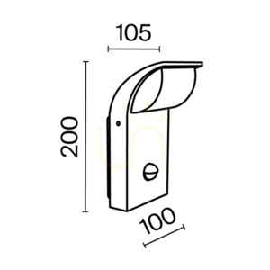 STOCK outdoor wall lamp O446WL-L7GF3KSR IP44 Maytoni small 10