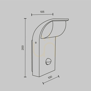 STOCK outdoor wall lamp O446WL-L7GF3KSR IP44 Maytoni small 8