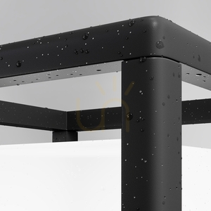 Maytoni Trim O455FL-01GF graphite garden light E27 25.5 cm IP65 small 4