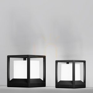 Maytoni Trim O455FL-01GF graphite garden light E27 25.5 cm IP65 small 5