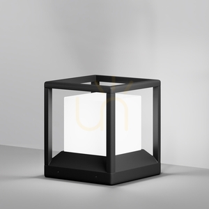 Maytoni Trim O455FL-01GF graphite garden light E27 25.5 cm IP65 small 0