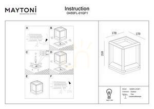 TRIM light post O455FL-01GF1 IP65 Maytoni small 5