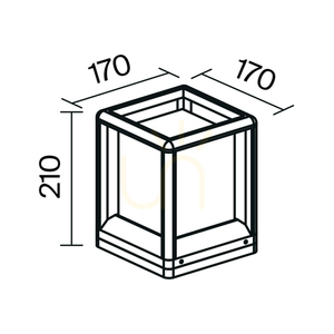 TRIM light post O455FL-01GF1 IP65 Maytoni small 8