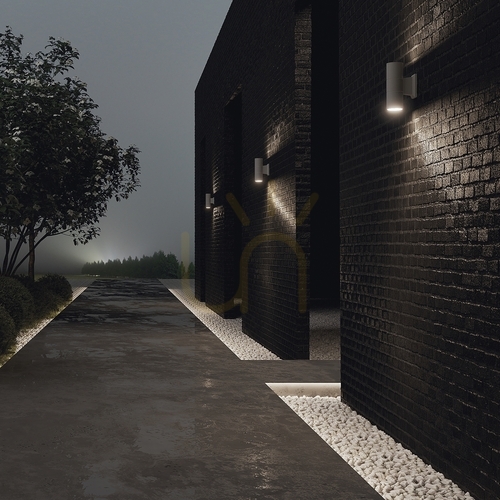 Check BOWERY outdoor wall lamp O574WL-02GR IP54 Maytoni