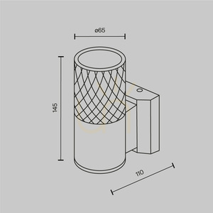 BOWERY outdoor wall lamp O583WL-01W IP54 Maytoni small 6
