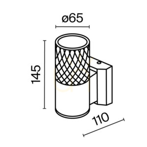 BOWERY outdoor wall lamp O583WL-01W IP54 Maytoni small 8