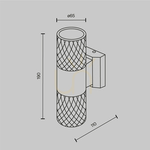 BOWERY outdoor wall lamp O583WL-02W IP54 Maytoni small 6