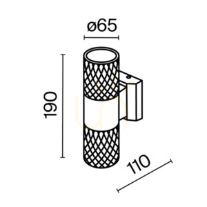 BOWERY outdoor wall lamp O583WL-02W IP54 Maytoni small 8