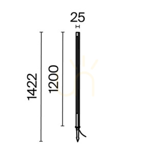 POLE light post O440FL-L18GF3K IP65 Maytoni. small 10