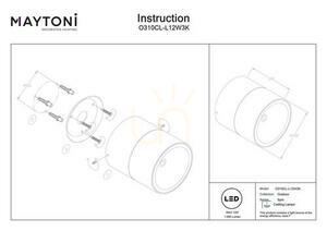 SPIN O310CL-L12W3K outdoor plafonds IP54 Maytoni small 7