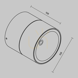 SPIN O310CL-L12W3K outdoor plafonds IP54 Maytoni small 8