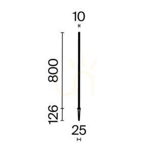 SPEAR O441FL-L1GF3K1 IP65 Maytoni thin outdoor knock-in lamp. small 9
