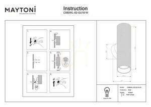 ARTISAN wall lamp C080WL-02-GU10-W Maytoni small 8