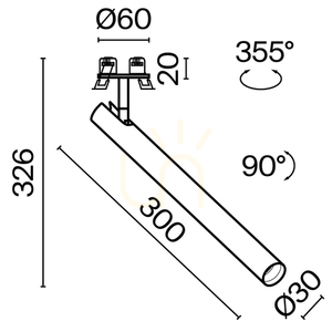 FOCUS T recessed luminaire C141RS-L300-6W3K-W Maytoni small 12