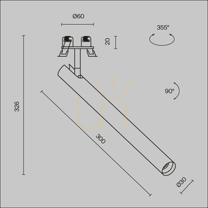 FOCUS T recessed luminaire C141RS-L300-6W3K-W Maytoni small 9