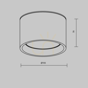 Plafond HYDRA C090CL-10W3K-MG IP44 Maytoni small 6