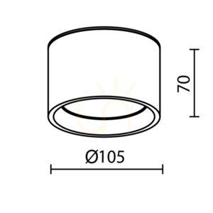 Plafond HYDRA C090CL-10W3K-MG IP44 Maytoni small 8