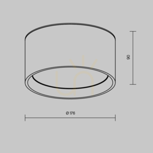 Plafond HYDRA C090CL-15W3K-MG IP44 Maytoni small 6