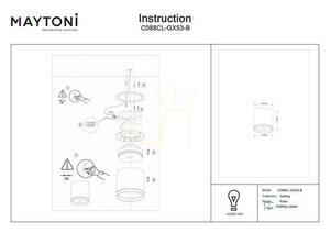 POLAR Plafond C088CL-GX53-B Maytoni small 6