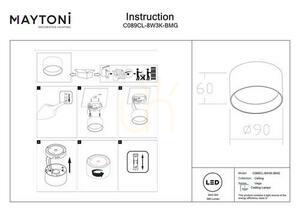 Plafond VEGA C089CL-8W3K-BMG Maytoni small 6