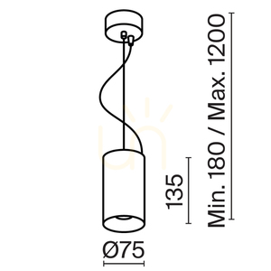 EFIR pendant lamp P089PL-15W3K-MG Maytoni small 10