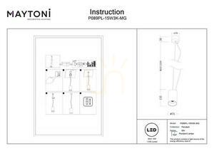 EFIR pendant lamp P089PL-15W3K-MG Maytoni small 7
