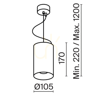 EFIR pendant lamp P089PL-33W3K-MG Maytoni small 10