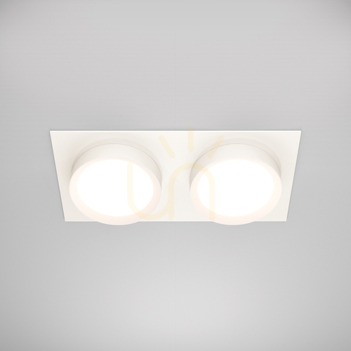 Check HOOP recessed luminaire DL086-02-GX53-SQ-W Maytoni
