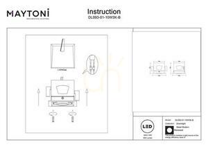 METAL MODERN recessed luminaire DL093-01-10W3K-B Maytoni small 7