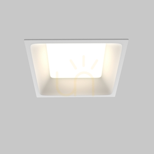 Check OKNO recessed luminaire DL056-12W3-4-6K-W IP44 Maytoni