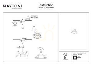 SLIM recessed luminaire DL088-GU10-RD-MG IP65 Maytoni small 6