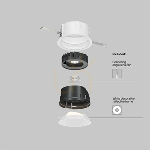 WISE recessed luminaire DL057-10W3K-W Maytoni small 12