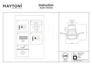 WISE recessed luminaire DL057-7W3K-B Maytoni small 9