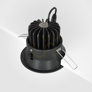 Maytoni Yin recessed LED downlight 12 W 3000 K, black, TRIAC DL031-L12W3K-D-B small 4