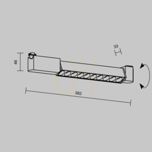 POINTS ROT rail lamp TR010-1-10W3K-M-B-DE Maytoni small 7