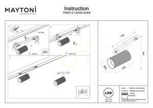 ARTISAN TR097-2-12W4K-M-BW busbar spotlight Maytoni small 8