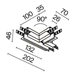 EXILITY TRA034CT-42.12B busbar connector Maytoni small 6