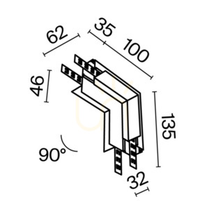 EXILITY TRA034ICL-42.12W busbar connector Maytoni small 7